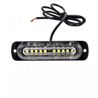 Feux de signalisation d'urgence multicolores à 18 modes stroboscopiques, 5W LED IP65, boîtier en alliage d'aluminium, montage latéral pour camion, SUV, tout-terrain
