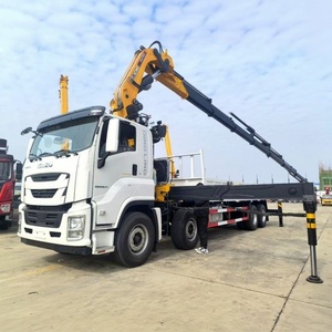 รถบรรทุก ISUZU GIGA 8X4 ใหม่ ขนาด 14 ตัน 16 ตัน พร้อมเครนติดรถแบบพับได้ เครนบูมแบบเคลื่อนที่ได้ สำหรับขาย - Product Image 5