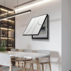 Sala <span class=keywords><strong>de</strong></span> estar decorativa abstracta 3D geométrica medidor <span class=keywords><strong>de</strong></span> electricidad pintura medidor eléctrico caja cubierta - Product Image 3