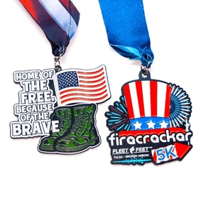 Oneway Medal Manufacturer Cheap Wholesale 3D Metal Award Marathon Running Usa Honor Sports Medal Custom Trophies and Medals - Product Image 1