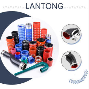 Tuyau de radiateur en silicone noir bleu rouge personnalisé pour pièces de course automobile coude réducteur à 90 degrés coupleur en caoutchouc coupe de tube incluse - Product Image 1