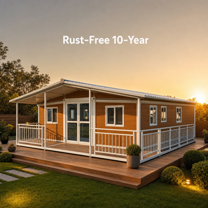 Casa Modular Expandible de 5 Dormitorios con Techo Inclinado y Acabado de <span class=keywords><strong>Madera</strong></span>, Terraza Amplia, Casas Prefabricadas para Airbnb, Glamping y Resorts - Product Image 1