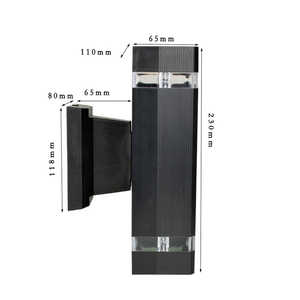 LEDLIGHTING WHOLESALE GU10 E27 LED <b>Wall</b> Lamp <b>Outdoor</b> Waterproof IP65 <b>up</b> <b>and</b> <b>Down</b> <b>Wall</b> Sconce <b>Light</b> - Product Image 4