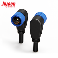 Connecteur industriel circulaire étanche M23 2+13 broches, mâle/femelle, assemblé, IP67, 50A, pour applications aérospatiales