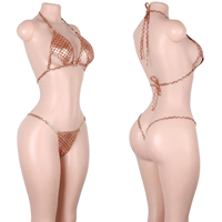 Tenue de danse exotique scintillante à strass et écailles de poisson, style G-string, pour festival et boîte de nuit, direct usine
