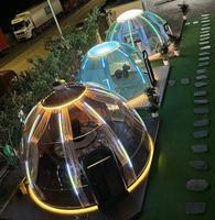 Dôme géodésique de luxe moderne, imperméable, quatre saisons, type igloo, tente préfabriquée, maison bulle pour hôtel/fête/camping/événements culinaires