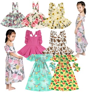 Adorable enfants porter fille <span class=keywords><strong>robe</strong></span> poncho filles grande taille <span class=keywords><strong>robe</strong></span> de soirée de soirée maxi hors épaule <span class=keywords><strong>robe</strong></span> mexicaine avec noeud haut de la page bandeau - Product Image 1