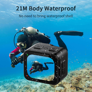 Caméra d'action Ultra HD 4K avec enregistrement en boucle 60 ips, Wi-Fi et étanchéité 30 m, stabilisation EIS anti-tremblement, carte SD, caméra de sport - Product Image 3