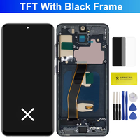 LCD OLED Grosir untuk Ponsel Samsung Galaxy S20 4G G981B G981U, Layar Sentuh Digitizer Perakitan Pengganti
