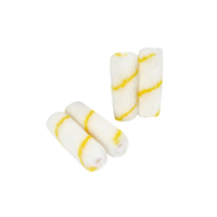 Rouleau de peinture professionnel de 4 pouces à rayures jaunes Mini pinceau à rouleau de peinture murale pour la maison Peinture de la maison