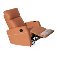 Modernes Multifunktionales Elektrisches Sofa-Set Einzelner Relaxsessel PU-Leder Stuhl Ausziehbarer Holzrahmen Kleines Familien-Wohnzimmer