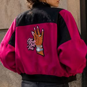 Wholesale <b>Clock</b> Hand Gesture Embroidery Patch Iron on Sew on Fashion Applique Tea Beauty Design Patch for Jackets Pants Shoes - Product Image 4