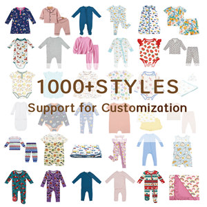 Combinaison bébé en <span class=keywords><strong>bambou</strong></span>/coton biologique pour bébés et tout-petits, tissu tricoté, vêtements pour bébé, imprimé, 12-18 mois, nouveau-né, unisexe - Product Image 6