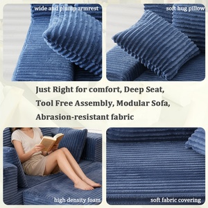 Moderno Sofá Cama de Espuma Comprimido al Vacío Empacado Plano Expansible y Compacto Muebles de Sala de Estar de Fácil Montaje para Ahorrar Espacio - Product Image 2