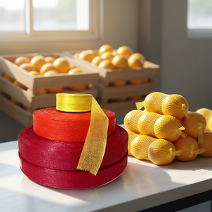 מותג HuiXin, ייצור ישיר מהמפעל, רשת צינורית סרוגה מ-PE בהתאמה אישית, שרוולי רשת לגלילים, גואנגדונג, לאריזת תפוזים, פירות ובצל. - Product Image 3