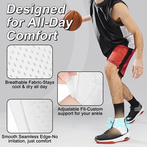 Soporte de Tobillo Transpirable con Logotipo Personalizado, el Mejor Soporte de Tobillo <span class=keywords><strong>para</strong></span> Voleibol, Baloncesto y Running - Product Image 4