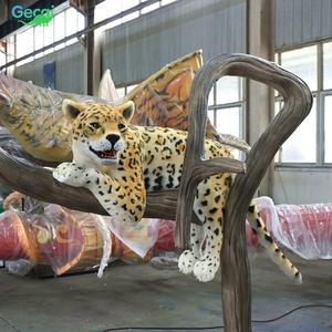 GECAI Modèles de simulation animatroniques grandeur nature de léopard, animaux animatroniques pour zoo, modèle de <span class=keywords><strong>jaguar</strong></span> - Product Image 1