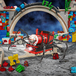 Bloques de Construcción Rebotantes con Temática de Tren Pequeño Charles 8001, Inspirados en Arañas - El Juguete de Rompecabezas Ideal para Niños - Product Image 1