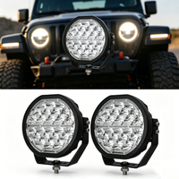Feux de route LED 12V 24V 120W, feux LED ronds de 7 pouces pour camionnette, SUV, véhicule 4x4