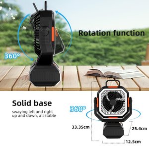 40000mAh Rechargeable <b>Fan</b> Portable <b>Fan</b> With LED Powerbank Camping Outdoor Table ventiladores recargables ventilador recargable - Product Image 4