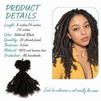 Cheveux humains 100% Remy brésiliens Lisa Locs 6-30 pouces 0,6 cm # 27- # Extensions de cheveux 33 J99, couleurs mélangées, faites à la main, sans produits chimiques, épaisses et volumineuses