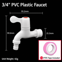 Robinet d'eau froide extérieur moderne en plastique avec cartouche en céramique, installation facile, garantie 1 an pour les hôtels