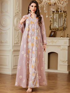 Baju Salwar Suit Tiga Potong Bordir 2025 untuk Wanita Dewasa, Lehenga Choli Menarik untuk Pesta, Harga Grosir untuk Idul Fitri - Product Image 4