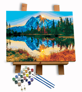 <span class=keywords><strong>Paisaje</strong></span> Diy pintura por números Kits pintura acrílica sobre lienzo imagen por números <span class=keywords><strong>para</strong></span> decoración del hogar ilustraciones - Product Image 1
