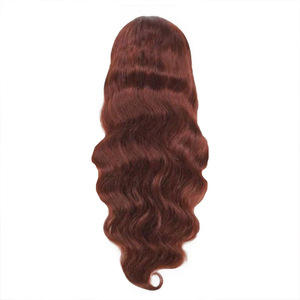 13*4 Фронтальный кружевной парик 33 #   Парик Body Waver из натуральных волос Remy, красно-коричневый, с крупными волнами, полностью ручной работы, разные длины, в наличии - Product Image 5