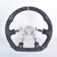 Volant en fibre de carbone forgée perforé en cuir suédé, personnalisé et amélioré, adapté à la Chevrolet Corvette C5