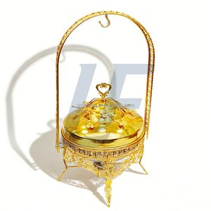 Meistverkaufter Edelstahl-Chafing Dish 8L 9L Goldener Buffet-Wärmer für Restaurants und Partys Hängender Speisenwärmer - Product Image 5