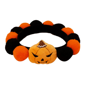 Carino sciarpa per cani fantasma di zucca e palla di peluche per accessori per gatti collare a sfera per animali domestici di Halloween per oggetti fotografici in stile personaggio della festa - Product Image 5