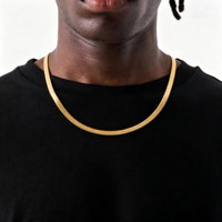 Collar de Cadena de Serpiente de Oro Sólido de 18k Personalizado de Lujo, Cadena de Espiga de Oro para Hombre y Mujer, Gargantillas y Collares Finos para Clavícula