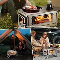 Poêle de camping léger et détachable en acier inoxydable pour l'extérieur, multifonctionnel, 10L, pliable, design modulable
