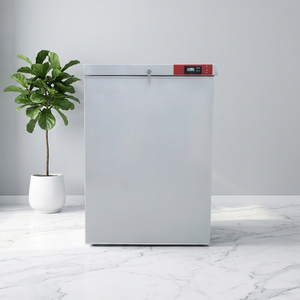 Compact <b>Refrigerator</b> 1 Door Auto Defrost Direct Cooling Compressor Electric Locking Door 98L Capacity Household Stainless Steel - Product Image 1