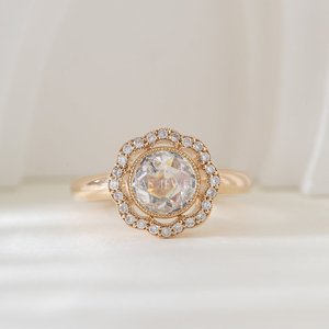 Élégante bague ouverte ajustable en argent sterling 925 avec diamant, bijou intemporel au fini poli et étincelant de qualité supérieure - Product Image 5