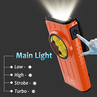 Porte-clés lumineux personnalisé OEM, rechargeable, mini lampe torche LED portable, multicolores, emballage personnalisé, torche de poche magnétique