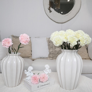Fiore <span class=keywords><strong>di</strong></span> Garofano Artificiale Grande in Seta <span class=keywords><strong>per</strong></span> Decorazione Tavolo Casa, Laurea, <span class=keywords><strong>Halloween</strong></span>, Matrimonio, Festa, Festa della Mamma - Product Image 2