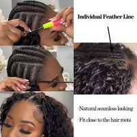 Extensions de cheveux humains bouclés vietnamiens au crochet, super double drawn, réutilisables, sans colle, sans dommages, pour femmes noires