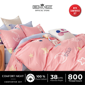 Ensemble de couette super simple confortable et moderne en coton 100% écologique, 3 pièces, 800 fils, doux et chaud, literie relaxante - Product Image 3