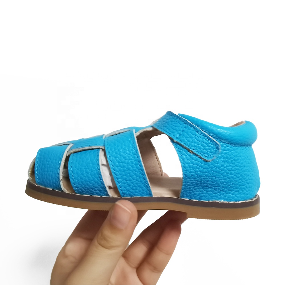 Классические детские сандалии для маленьких девочек и мальчиков; Мягкая резиновая подошва; Кожаная Прогулочная ДЕТСКАЯ ОБУВЬ