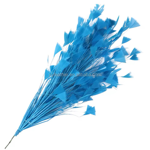 Xy 10-12inch Nhiều Màu Thổ Nhĩ Kỳ ngỗng lông hoa tam giác nghiêng coque miễn phí uốn cong lông plumas thủ công phụ nữ tự làm mũ - Product Image 6