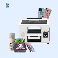 Printer UV A3, Printer UV DTF, Printer UV Flatbed dengan Platform Vakum untuk Lampu Malam Akrilik, Kaca, Logam, dan Casing Ponsel