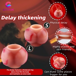 CITYFUN Anillo para Pene de Silicona con Nudo de Perro, Grueso, Retrasa la Eyaculación, Potenciador Sexual, Funda para Pene, Anillo para Pene con Nudo de Perro Realista para Hombres - Product Image 2