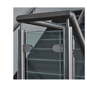 Apoio de baluscomércio de cerca de aço inoxidável, poste para varanda de vidro temperado, coluna de teto de vidro, baluster - Product Image 3