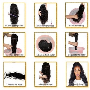 Peluca corta de color negro con degradado para mujer, pelo corto recto estilo Bobo con tinte de punto medio, producto novedoso para comercio exterior - Product Image 2