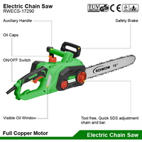 Scie à chaîne à main électrique portable 2400W Outils de jardinage 16 "18" pouces Scies à bois pour arbre Scie à chaîne électrique