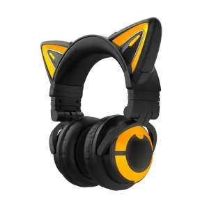 3S Wireless Headphones APP Control RGB Lights Noise Reduction Girl Cat Gaming Headset Bluetooth Children's Birthday Gift