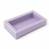 Boîte d'emballage en carton brun pliable de qualité alimentaire pour pâtisseries et biscuits, avec fenêtre en PVC pour desserts, vente en gros