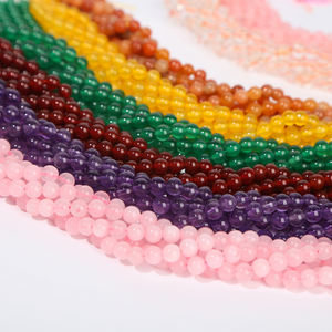 ลูกปัดหินธรรมชาติคุณภาพสูง JD GEMS ขนาด 6-12 มม. ทรงกลม สำหรับทำเครื่องประดับ DIY สร้อยข้อมือ เหมาะสำหรับใช้ในชีวิตประจำวัน - Product Image 3